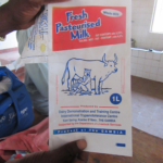 Milk sachets as used with the Milk-Pro processing facility