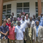 Stakeholders and project managers pose after a stakeholder seminar in August 2016